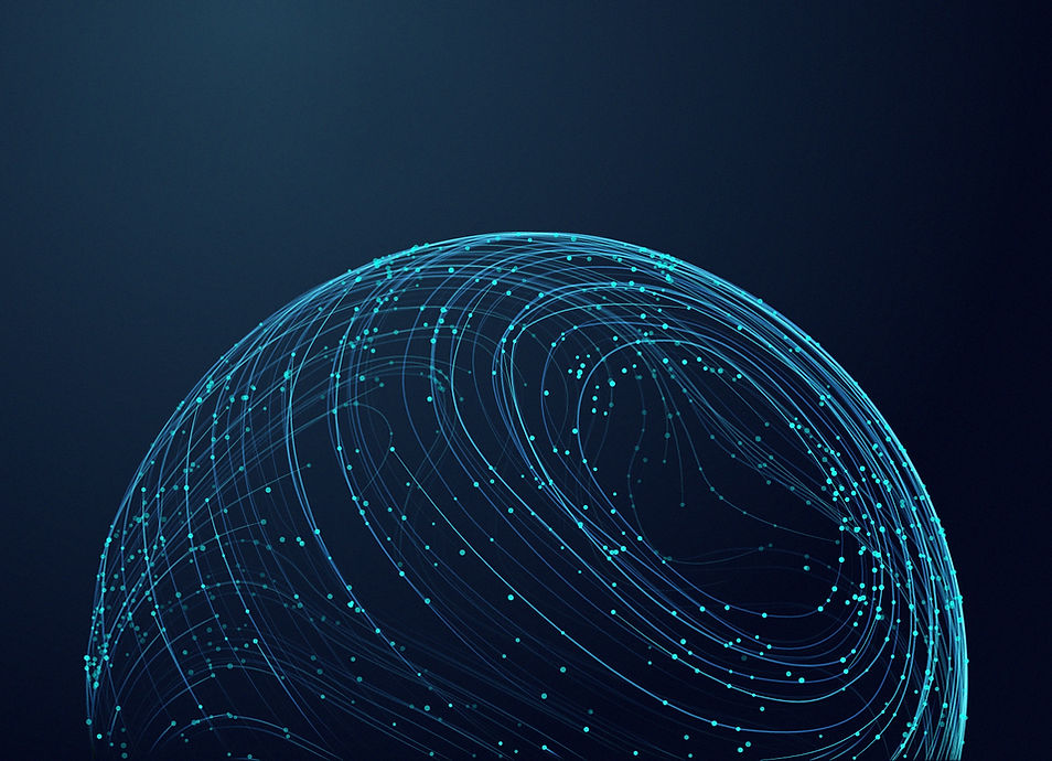 Abstract sphere representing the Atomian AI model