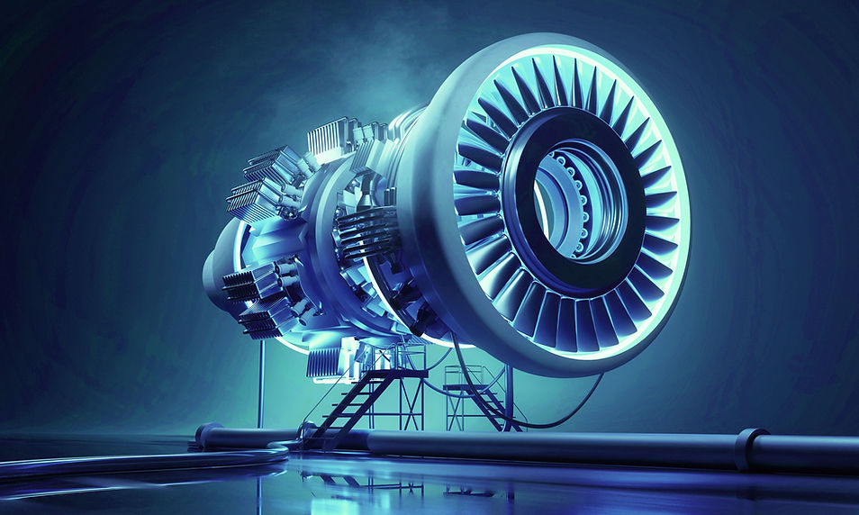 Jet engine representing engineering precision